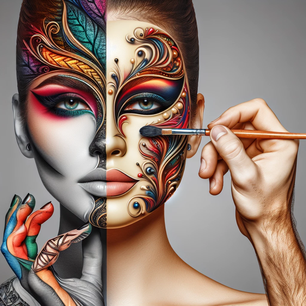 Makeup and Mask Merging