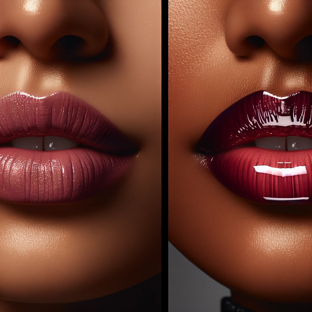 Matte vs. Glossy Lips