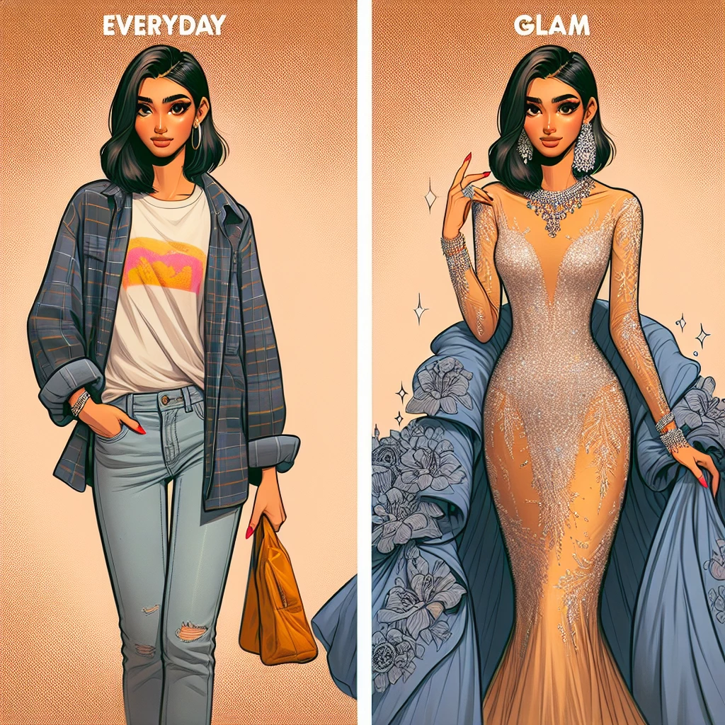 Everyday vs. Glam: A Battle